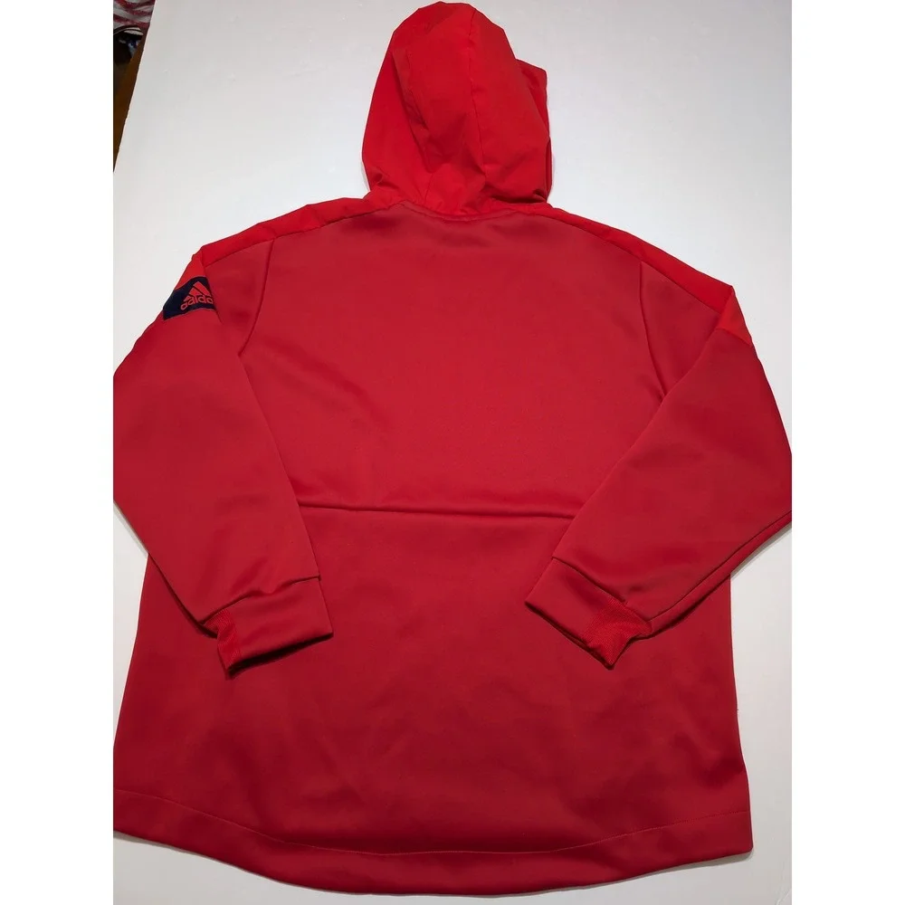 ADIDAS Washington Capitals NHL Hoodie Mens XXL 2XL Red Eagle Pullover